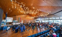 Die Mitgliederversammlung fand unter Beachtung der geltenden Hygiene- und Abstandsregeln in der Schulaula der CJD-Christophorus-Schule in Königswinter statt.