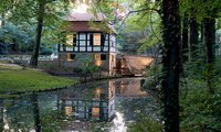 Schlossmühle Buddenberg in der Dämmerung